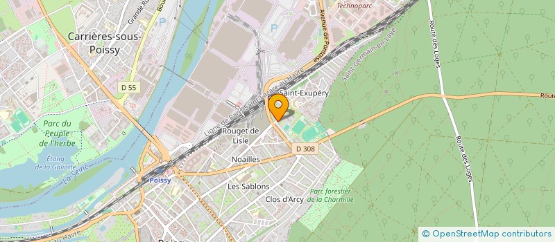 localisation de l'entreprise MADAME ANNABELLE FENET  POISSY