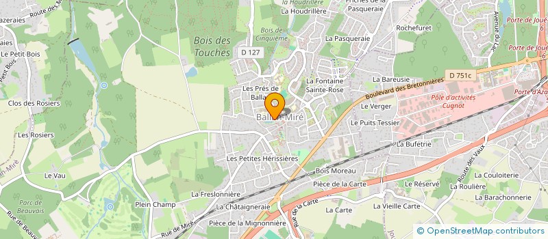 localisation de l'entreprise MADAME ANNABELLE FONTAINE  BALLAN-MIRE