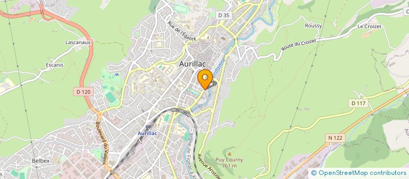 localisation de l'entreprise MADAME ANNABELLE GAILLARD à AURILLAC