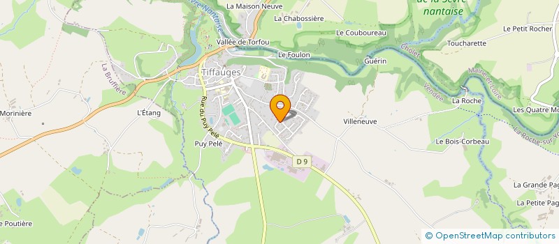 localisation de l'entreprise MADAME ANNABELLE GIRARDEAU  TIFFAUGES