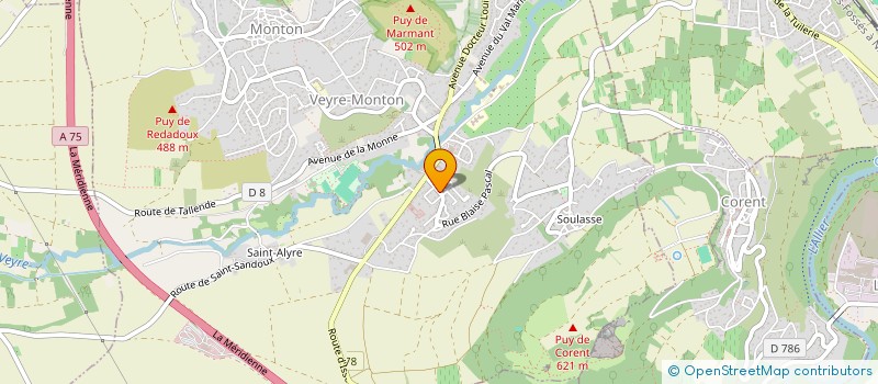 localisation de l'entreprise MADAME ANNABELLE GIRAUDON  VEYRE-MONTON