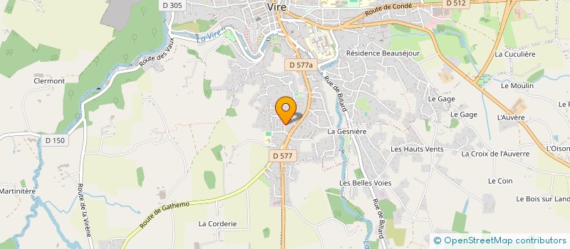 localisation de l'entreprise MADAME ANNABELLE GOHIER  VIRE-NORMANDIE