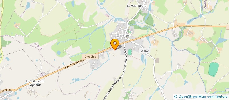 localisation de l'entreprise MADAME ANNABELLE GUIONNEAU à CIRIERES