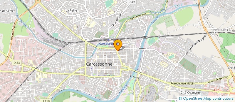 localisation de l'entreprise MADAME ANNABELLE LACOMBE  CARCASSONNE