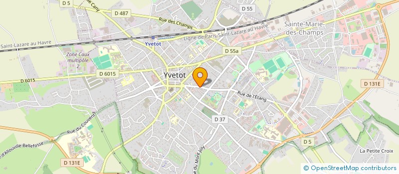 localisation de l'entreprise MADAME ANNABELLE MATHIEU  YVETOT