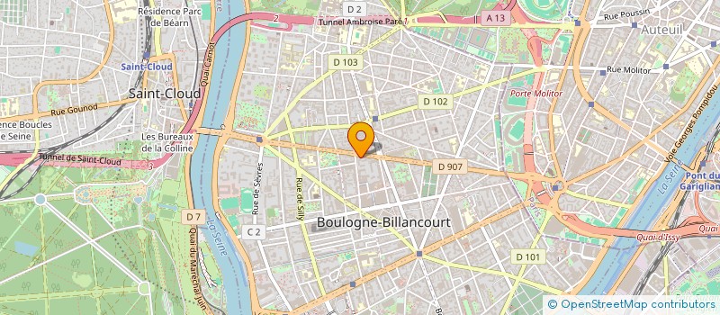 localisation de l'entreprise MADAME ANNABELLE MAYEUR à BOULOGNE-BILLANCOURT