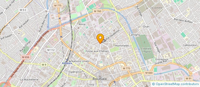 localisation de l'entreprise MADAME ANNABELLE NOURY  ROUBAIX