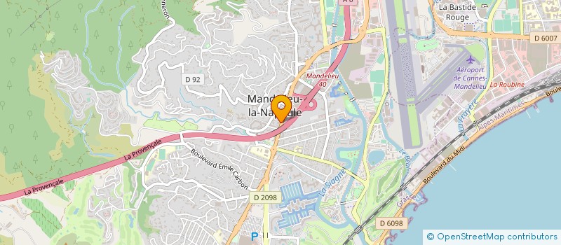 localisation de l'entreprise MADAME ANNABELLE PICHENY  MANDELIEU-LA-NAPOULE