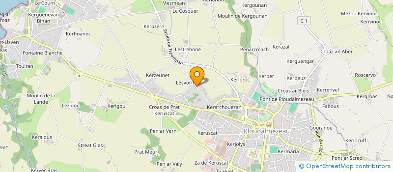 localisation de l'entreprise MADAME ANNABELLE ROUE à PLOUDALMEZEAU