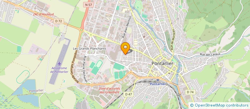 localisation de l'entreprise MADAME ANNABELLE SAILLARD  PONTARLIER