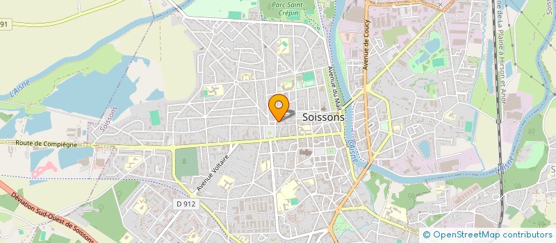 localisation de l'entreprise MADAME ANNABELLE SALEZ à SOISSONS