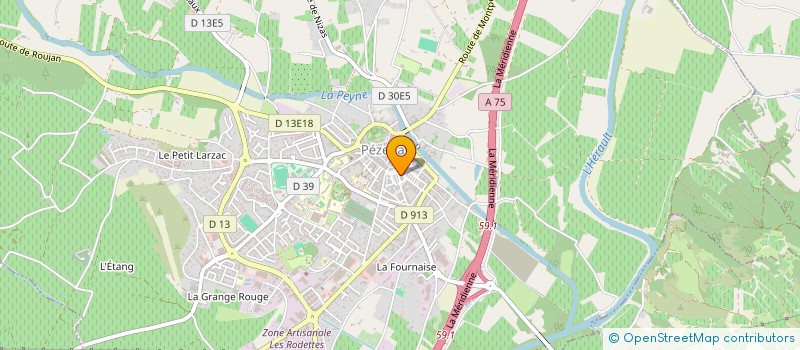 localisation de l'entreprise MADAME ANNABELLE SANCHEZ à PEZENAS