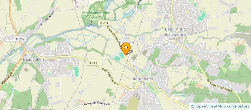 localisation de l'entreprise MADAME ANNABELLE THEVENON  BEAUMONT LES VALENCE