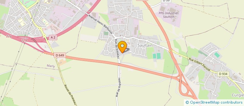 localisation de l'entreprise MADAME ANNABELLE TOURTOIS  SAULTAIN