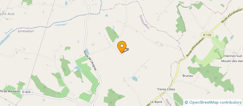 localisation de l'entreprise MADAME ANNABILE POLETTO  ESCASSEFORT