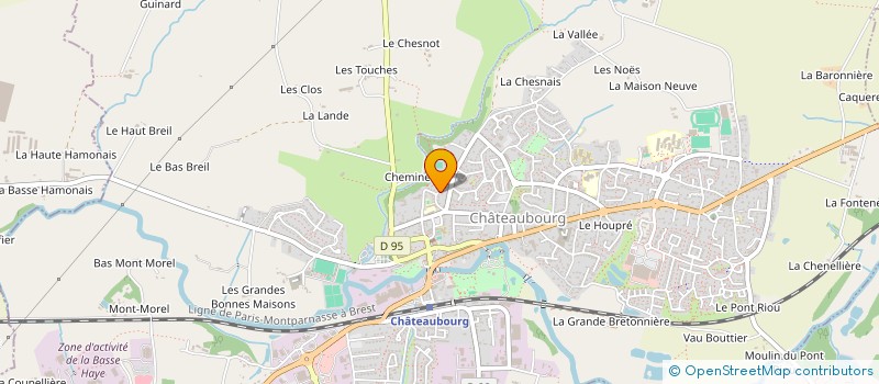 localisation de l'entreprise MADAME ANNAEL SIMON  CHATEAUBOURG