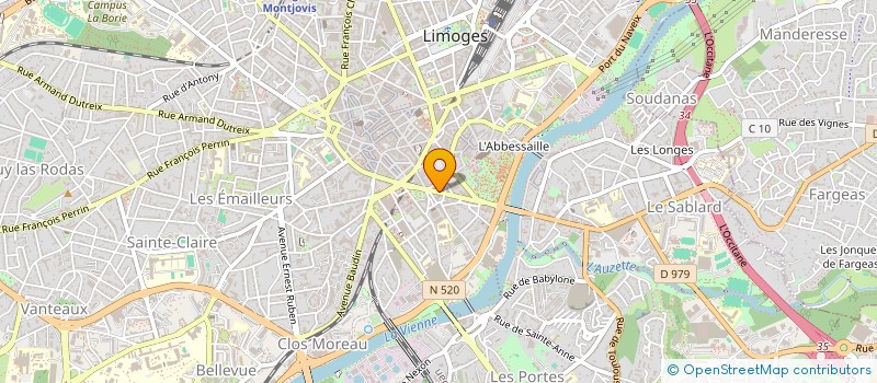 localisation de l'entreprise MADAME ANNAELLE ANTONIN MONTAGNE à LIMOGES