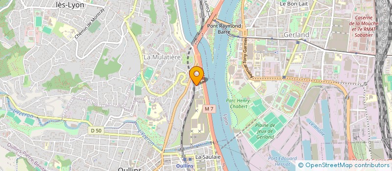 localisation de l'entreprise MADAME ANNAELLE BENABED  LA MULATIERE