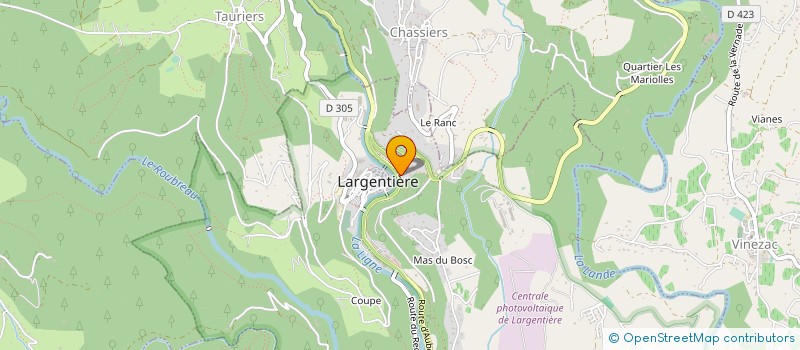 localisation de l'entreprise MADAME ANNAELLE BUSQUET  LARGENTIERE