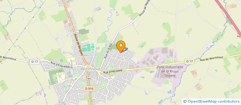 localisation de l'entreprise MADAME ANNAELLE DENTREBECQ  WORMHOUT