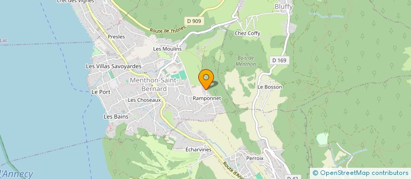 localisation de l'entreprise MADAME ANNAELLE GERPHAGNON  AIX-LES-BAINS