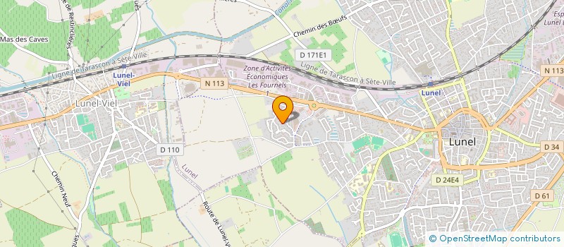 localisation de l'entreprise MADAME ANNAELLE GUERIN  LUNEL