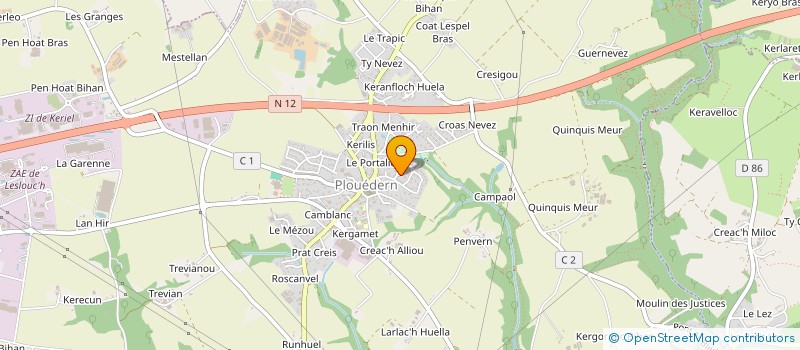 localisation de l'entreprise MADAME ANNAELLE GUILLOU  PENCRAN