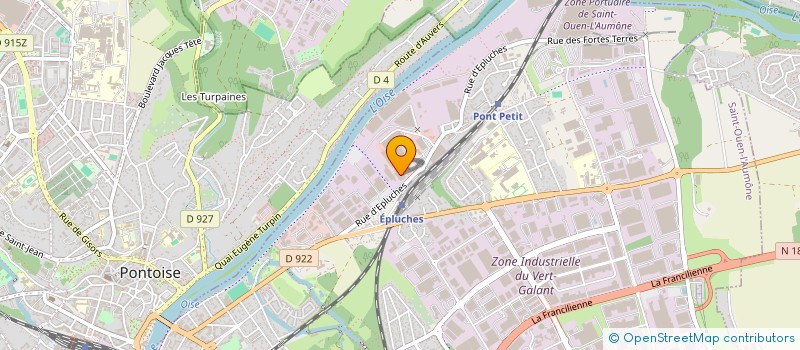 localisation de l'entreprise MADAME ANNAELLE LALLOUM  SAINT-OUEN-L'AUMONE