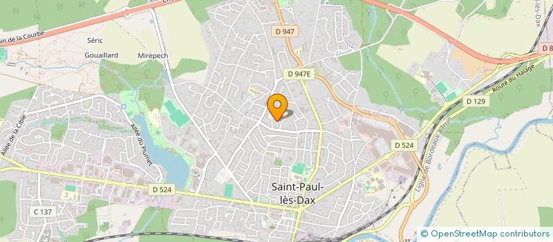 localisation de l'entreprise MADAME ANNAELLE LE FRANC  SAINT-PAUL-LES-DAX