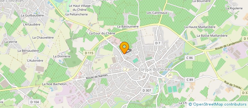 localisation de l'entreprise MADAME ANNAELLE TEIGNE  LE LOROUX-BOTTEREAU