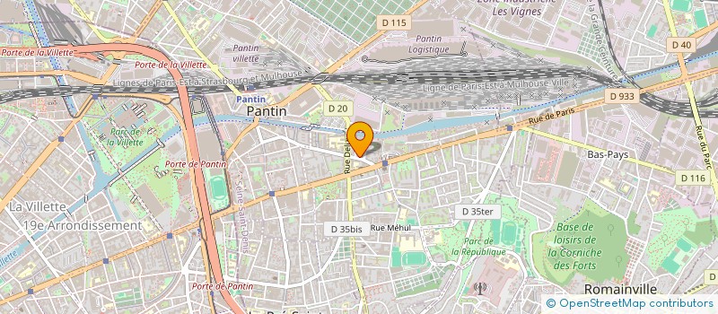 localisation de l'entreprise MADAME ANNAH BRUGUIERE  PANTIN