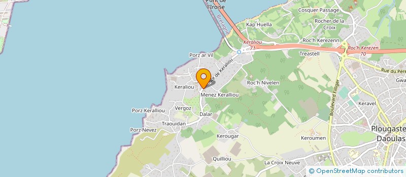 localisation de l'entreprise MADAME ANNAICK ABGRALL  PLOUGASTEL-DAOULAS