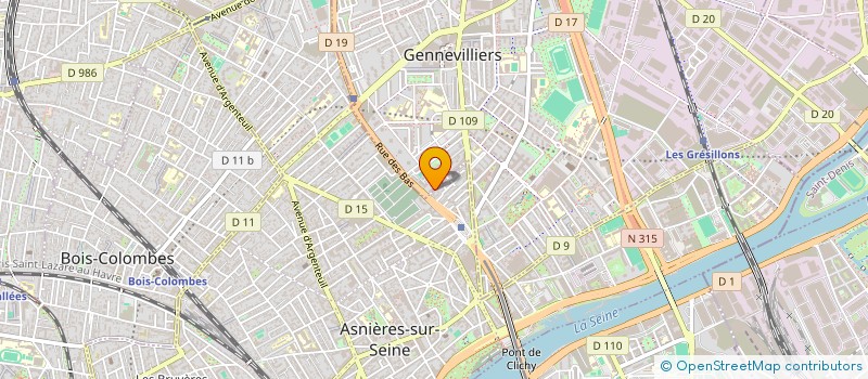 localisation de l'entreprise MADAME ANNAICK CARAES à GENNEVILLIERS