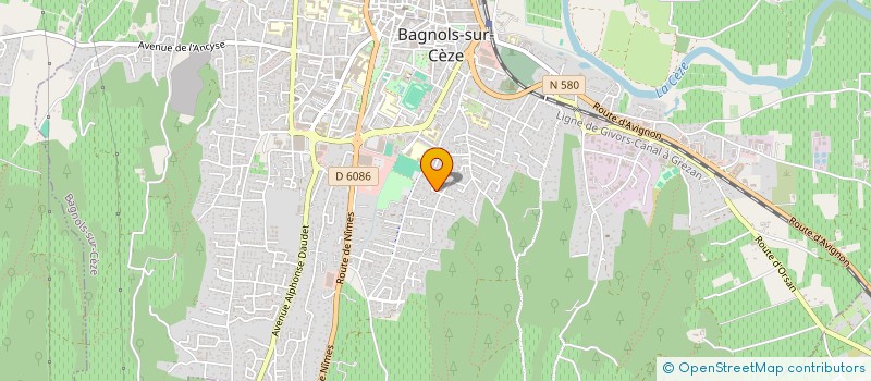 localisation de l'entreprise MADAME ANNAICK DIEULEVEUX  BAGNOLS SUR CEZE