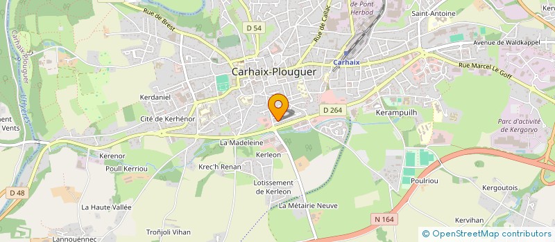 localisation de l'entreprise MADAME ANNAICK FALHER  CARHAIX-PLOUGUER