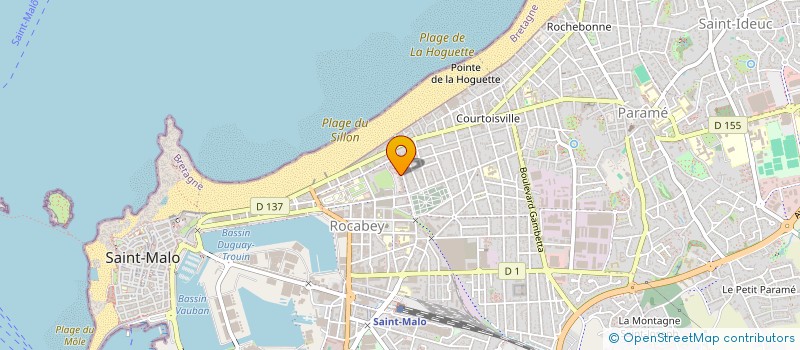 localisation de l'entreprise MADAME ANNAICK JEZEQUEL  SAINT-MALO