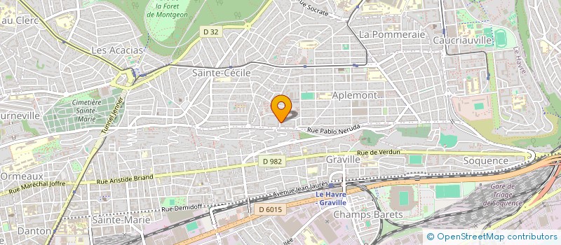 localisation de l'entreprise MADAME ANNAICK LETELLIER  LE HAVRE