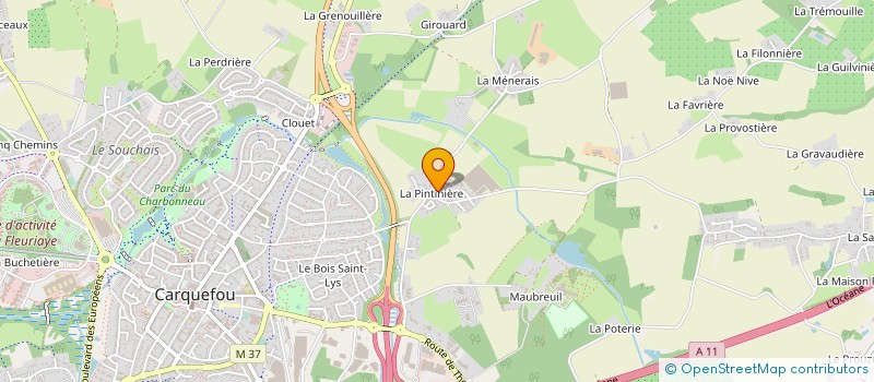 localisation de l'entreprise MADAME ANNAICK TREGOUET  CARQUEFOU