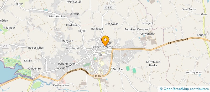 localisation de l'entreprise MADAME ANNAIG MOYSAN  PLOUESCAT