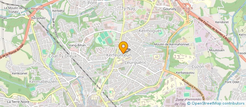 localisation de l'entreprise MADAME ANNAIK JAOUEN à QUIMPER
