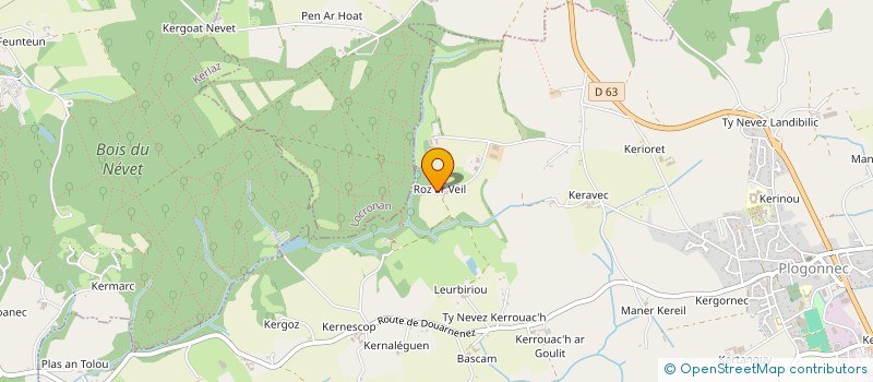 localisation de l'entreprise MADAME ANNAIK LE VALLIGANT  PLOGONNEC