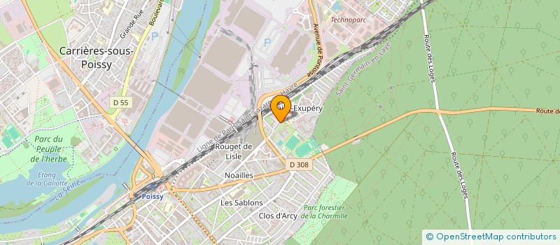 localisation de l'entreprise MADAME ANNAIS HELOU  POISSY