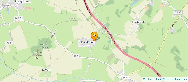 localisation de l'entreprise MADAME ANNAISE MARIE DESCAMPS  PROVENCY