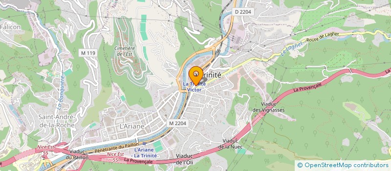 localisation de l'entreprise MADAME ANNAMARIA BAGNATO  LA TRINITE