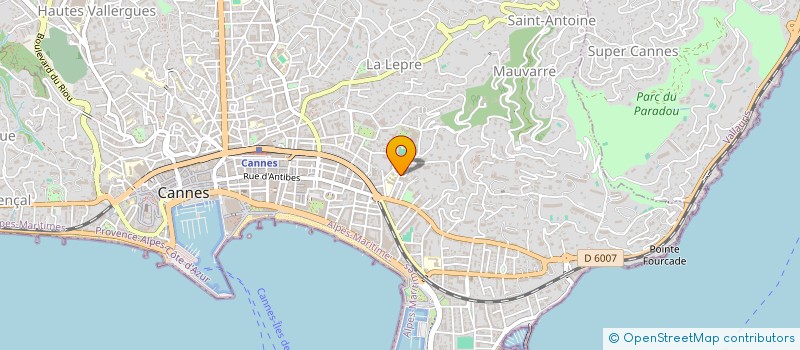 localisation de l'entreprise MADAME ANNAMARIA FEKETE à CANNES