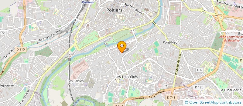localisation de l'entreprise MADAME ANNATATIA NGANOMO à POITIERS