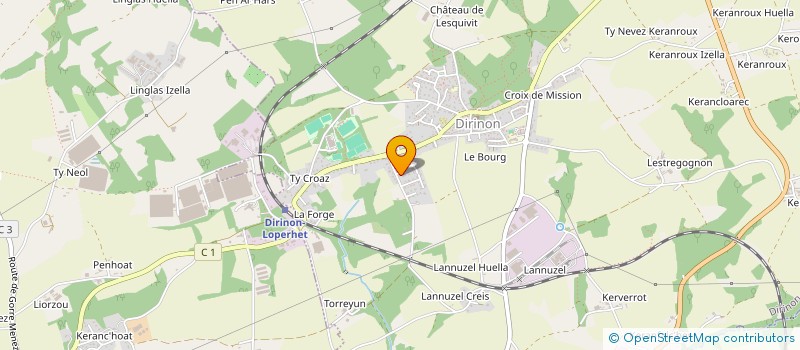 localisation de l'entreprise MADAME ANNE ABGRALL  DIRINON