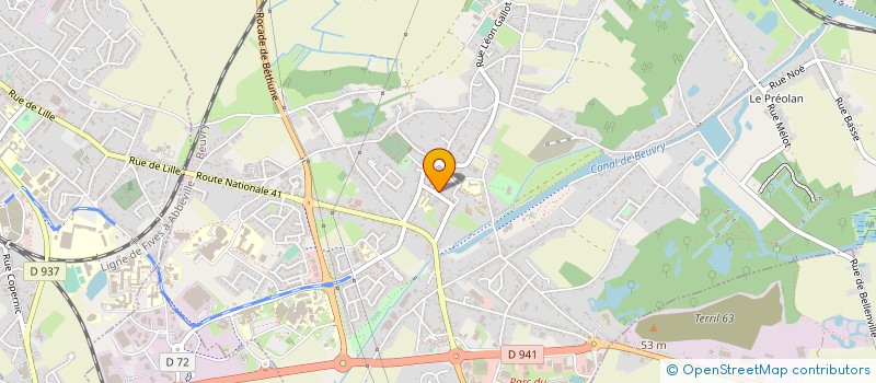 localisation de l'entreprise MADAME ANNE AFFRONTI  BEUVRY