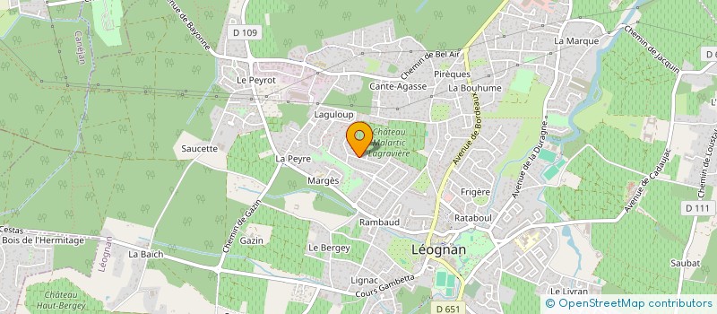 localisation de l'entreprise MADAME ANNE AIMEE JOLIVET à LEOGNAN