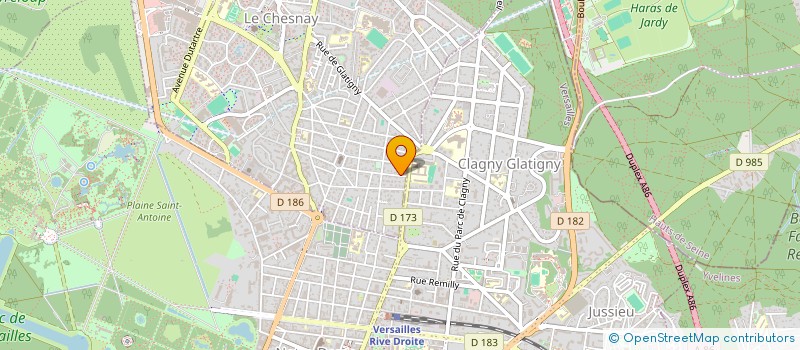 localisation de l'entreprise MADAME ANNE ALBERT  LE CHESNAY-ROCQUENCOURT